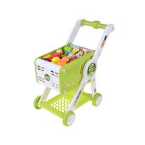 Žaislinės parduotuvės rinkinys, prekių krepšelis Home Supermarket, žalia sp./įvairių spalvų