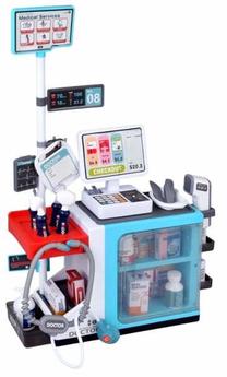 Žaislinis daktaro rinkinys, - Mini Medical Counter, įvairių spalvų