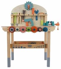 Žaislinis meistro įrankių rinkinys, meistro darbo stalas Kruzzel 26546, įvairių spalvų