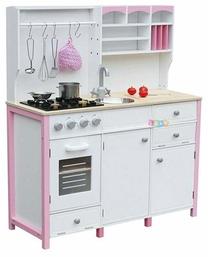 Vaikiška virtuvėlė, virtuvės prietaisų rinkinys Paula, balta sp.