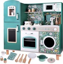 Vaikiška virtuvėlė, virtuvės prietaisų rinkinys ZA4833, žalia sp.
