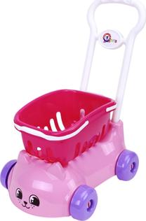 Parduotuvės žaislai, prekių krepšelis Technok 7587, rožinė sp.