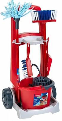 Namų ruošos žaislas, valymo rinkinys Klein Vileda, raudona sp.