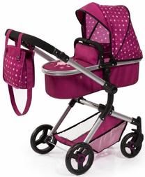 Lėlių vežimėlis Bayer Vario 18467AA, rožinė sp.