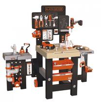 Žaislinis meistro įrankių rinkinys Smoby Black+Decker Mega Center, įvairių spalvų