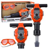 Žaislinis meistro įrankių rinkinys, pneumatinis plaktukas Lean Toys Electric Picks, oranžinė sp.