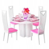 Lėlių namo baldas 26698, balta sp./rožinė sp.