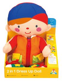 Medžiaginė lėlė K's Kids 2in1 Dress Up, 38 cm, įvairių spalvų