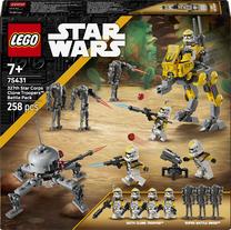 Konstruktorius LEGO® Star Wars 327 pagrindinio korpuso klonų karių kovos rinkinys 75431, 258 vnt.