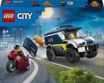 Konstruktorius „LEGO® City“ policijos kalinių gabenimo furgonas, konstravimo žaislas, 60479, 198 vnt.