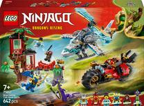 Konstruktorius LEGO® NINJAGO® Nindzių transporto priemonės ir namelio medyje gynyba 71857, 642 vnt.