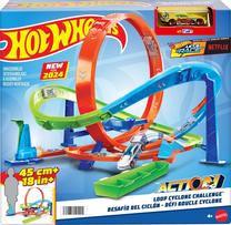 Trasos dalys Mattel Hot Wheels Action Loop Cyclone Challenge HTK16, įvairių spalvų