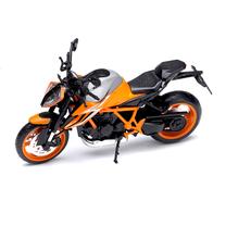  Žaislinis motociklas MSZ KTM 1290 Super Duke R, 1:12, oranžinė sp.