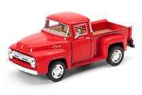  Žaislinis visureigis Kinsmart 1956 Ford F-100 Pickup, raudona sp., 1:38