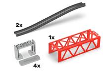 Rinkinys Intelino Bridge Kit INT-BRG-01, juoda sp./raudona sp./pilka sp.