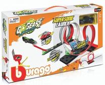 Automobilių trasa Bburago GoGear Extreme SuperSonic Launch BB-18-30533, raudona sp./žalia sp./pilka sp.