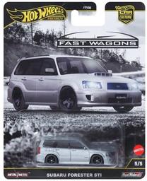  Žaislinis automobilis Mattel Hot Wheels Car Culture Subaru Forester STI JBK87, 1:64, sidabro sp.