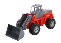  Žaislinis traktorius Wader Craft Tractor-Loader 36940, raudona sp./pilka sp.