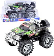  Žaislinis automobilis Lean Toys Speedy, juoda sp./žalia sp.