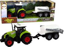  Žaisliniai traktoriai su priedais Lean Toys Farmers Tale, įvairių spalvų