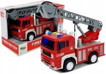  Žaislinė gaisrinė mašina Lean Toys City Service Firefighter, raudona sp.