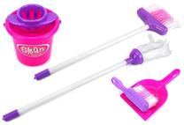 Namų ruošos žaislas, valymo rinkinys House Cleaning Set 513020655, balta sp./rožinė sp./violetinė sp.