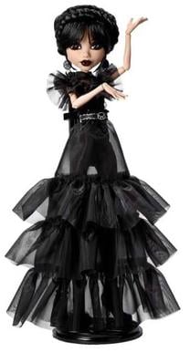 Lėlė Mattel Monster High Wednesday Raven, 30 cm, juoda sp.