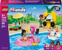 Konstruktorius LEGO® Friends Vienaragio ir flamingo baseino vakarėlis 42658, 99 vnt.