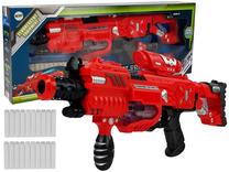 Žaislinis ginklas Lean Toys Soft Bullet Gun LT8456, 54 cm Raudona sp.