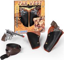 Žaislinių ginklų rinkinys Gohner Cowboy Set Ruda sp./Sidabro sp./Juoda sp.