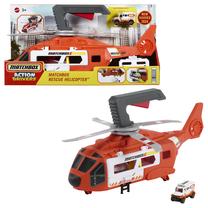  Lėktuvai ir sraigtasparniai Mattel Matchbox Rescue Helicopter, 1:64, balta sp./raudona sp.