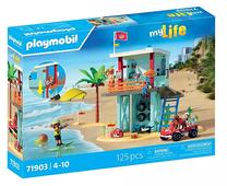 Konstruktorius Playmobil My Life Lifeguard Tower With Beach Buggy 71903, 125 vnt., įvairių spalvų
