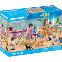 Konstruktorius Playmobil My Life Cat Cafe 71744, 72 vnt., įvairių spalvų