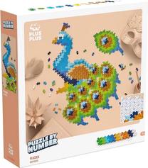 Konstruktorius Plus Plus Puzzle By Number Peacock 3931, 800 vnt., įvairių spalvų