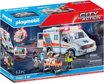 Konstruktorius Playmobil City Action Ambulance 71232, 63 vnt., įvairių spalvų