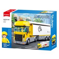 Konstruktorius Sluban Metropolis Delivery Truck, 269 vnt., balta sp./geltona sp.
