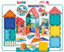 Magnetinis konstruktorius Ludi Farm, 27 vnt., įvairių spalvų