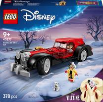 Konstruktorius LEGO® Disney Kruelos De Vil automobilis 43277, 378 vnt.