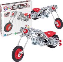 Konstruktorius Technok Metal Motorbike 4807, 181 vnt., sidabro sp./raudona sp.