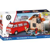Konstruktorius, gaisrininko rinkinys Cobi Volkswagen T3 Feuerwehr 24635, 238 vnt., įvairių spalvų