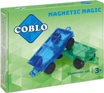 Konstruktorius Coblo Magnetic Magic, 2 vnt., mėlyna sp./žalia sp.