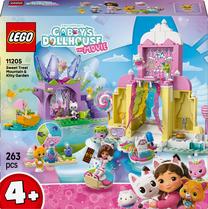 Konstruktorius LEGO® Gabby's Dollhouse Saldėsių kalnas ir katytės sodas 11205, 263 vnt.