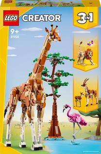 Konstruktorius LEGO® Creator 3in1 Laukiniai safario gyvūnai 31150, 780 vnt.