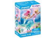 Konstruktorius Playmobil Princess Magic Mermaid Kids With Jellyfish 71504, 30 vnt., įvairių spalvų