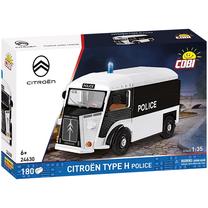 Konstruktorius, automobilis Cobi Citroen Type H Police 24630, 180 vnt., balta sp./juoda sp.