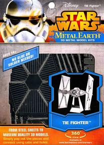 Konstruktorius Metal Earth Star Wars Tie Fighter 502654, 67 vnt., sidabro sp.