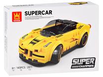 Konstruktorius, automobilis Wange Super Champions Supercar, 143 vnt., geltona