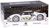Konstruktorius, automobilis Super Car DG2001 ZA5733, 1091 vnt., balta sp./juoda sp.