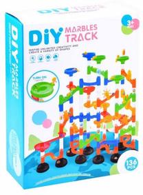 Konstruktorius su kamuoliukų trasa DIY Marbles ZA3902, įvairių spalvų