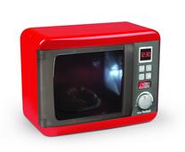 Žaislinė buitinė technika, mikrobangų krosnelė Smoby Tefal Electronic Microwave 310586, raudona sp.